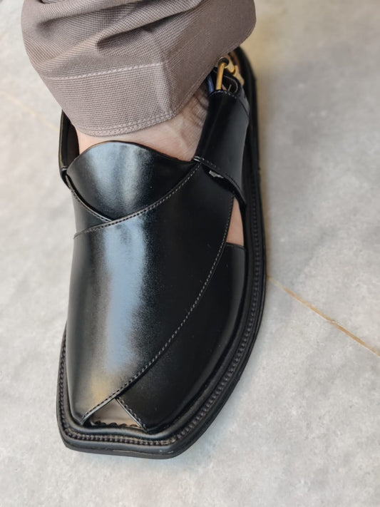 Smart zalmi black peshawri chappal